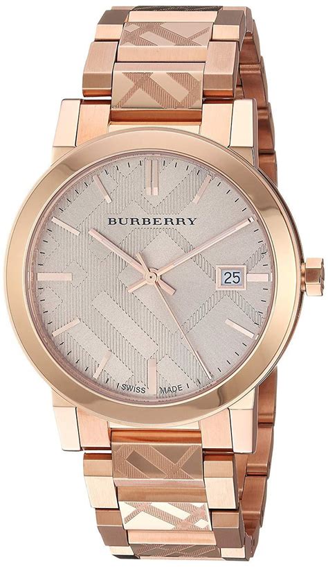 burberry watch womens rose gold|Burberry gold watch women's.